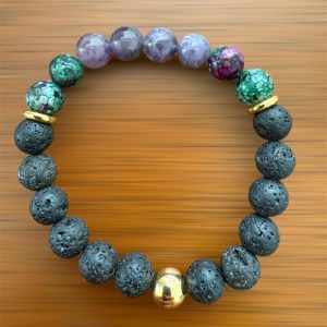 Canalizada para aquellos que desean reconectar con su fuerza interna y caminar firmes, guiados por la luz celestial. Esta pulsera combina piedras que elevan, protegen y activan el corazón espiritual.